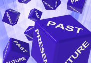 "Past, Present, Future Dice Showing Forecasts" by Stuart Miles